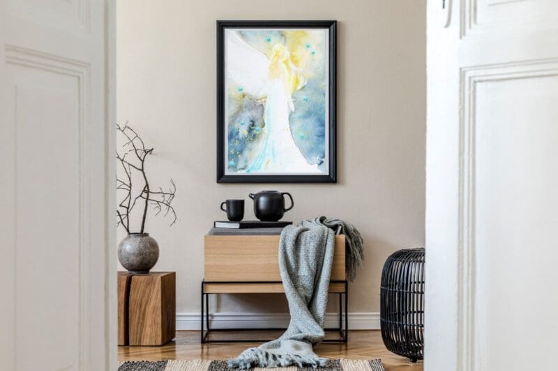Friedvolles Schutzengel Poster "Beschützer der Sterne" Ein Hauch des Himmels an Deiner Wand – Bild 8