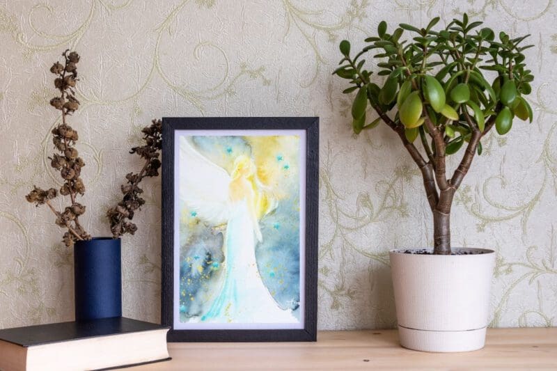 Friedvolles Schutzengel Poster "Beschützer der Sterne" Ein Hauch des Himmels an Deiner Wand – Bild 10