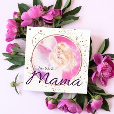 Geschenk Buch von Herzen zum Muttertag "Für Dich Mama" Schutzengel Büchlein