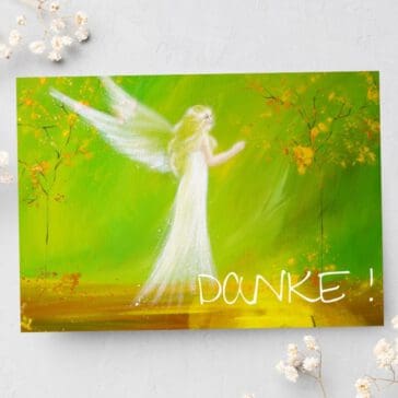 Engelkarte Engel Postkarte "Danke!"