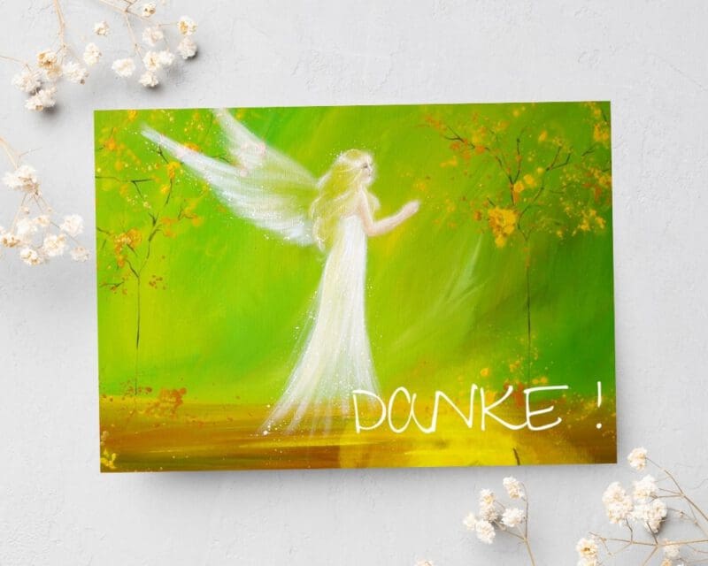 Engelkarte Engel Postkarte "Danke!"