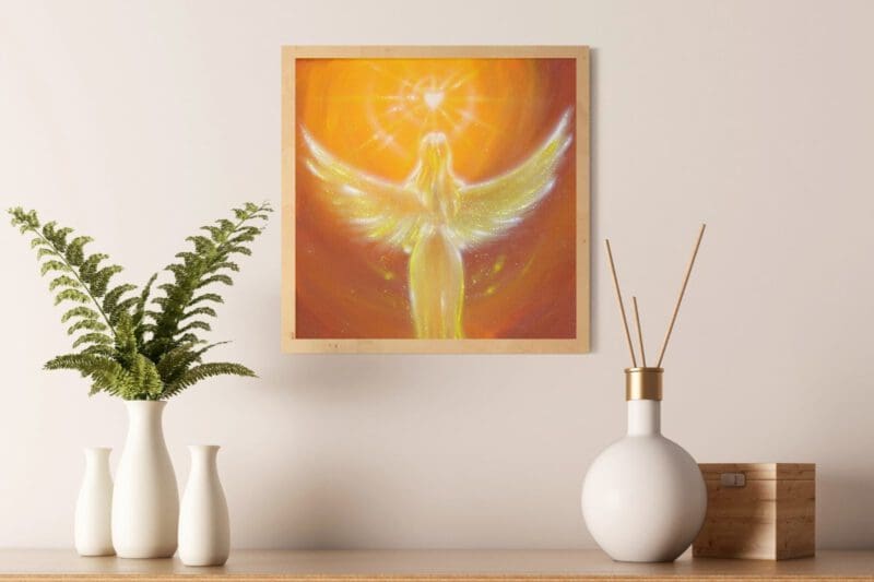 Engel Poster: "Das Herz weiss es" Strahlendes Wandbild mit ganz viel Liebe – Bild 8