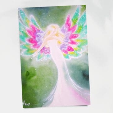 Engel Poster "Das Licht in Dir" Lichtvolles Engelbild für Bilderrahmen