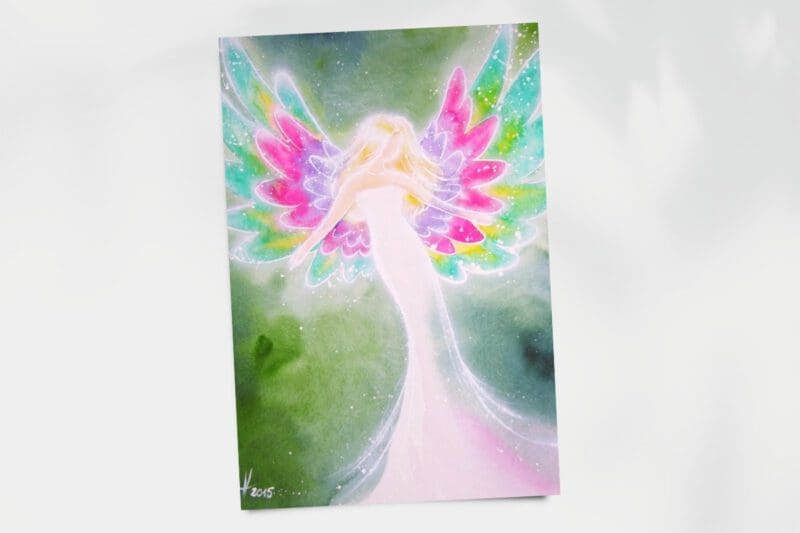 Engel Poster "Das Licht in Dir" Lichtvolles Engelbild für Bilderrahmen