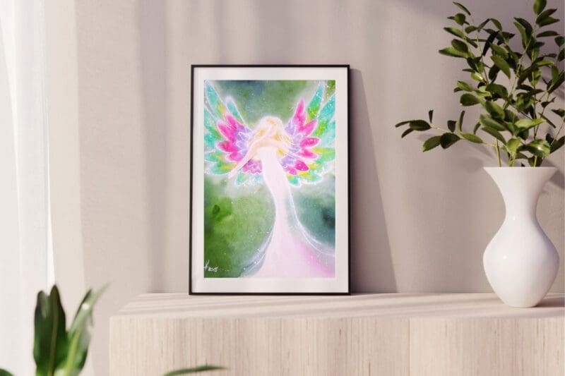 Engel Poster "Das Licht in Dir" Lichtvolles Engelbild für Bilderrahmen – Bild 4