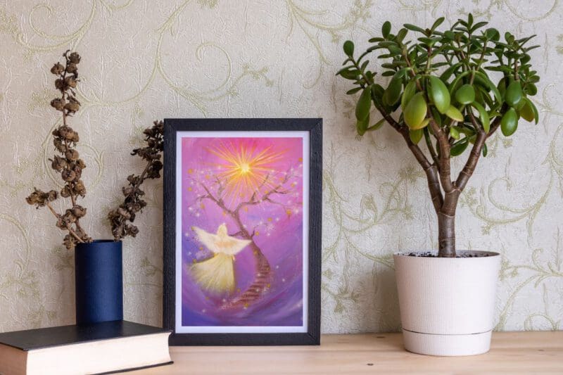 Engelbild Poster zum Einrahmen "Dem Licht folgen" Stärke, Genesung, Kraft und Hoffnung für Dich – Bild 8