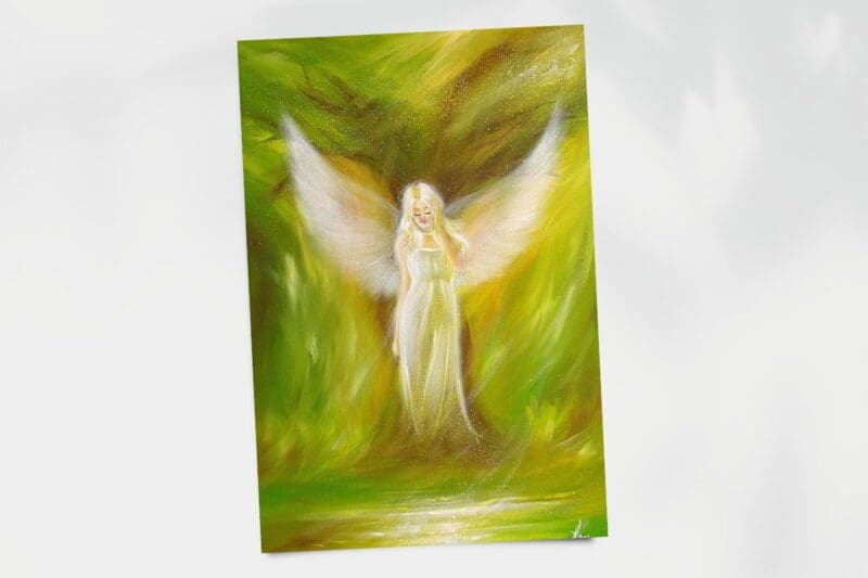 Engel Poster: "Der Traumbaum" beruhigendes Engelbild für Dein Wohnzimmer, Schlafzimmer, uvm. – Bild 2