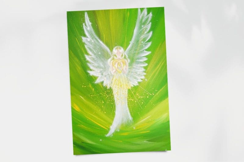 Engel Poster "Die Engelliebe spüren" Stärkendes Engel Bild für Deine innere Kraft – Bild 7