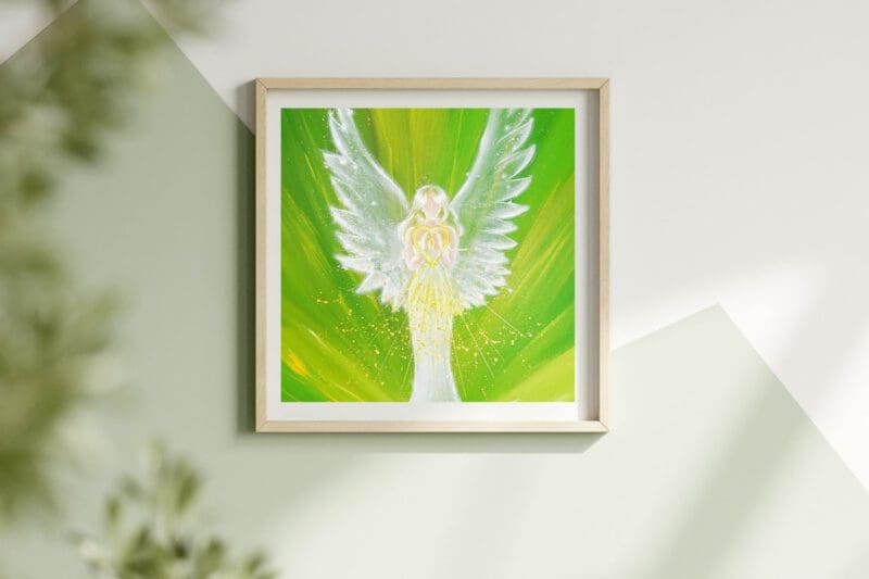 Engel Poster "Die Engelliebe spüren" Stärkendes Engel Bild für Deine innere Kraft – Bild 3