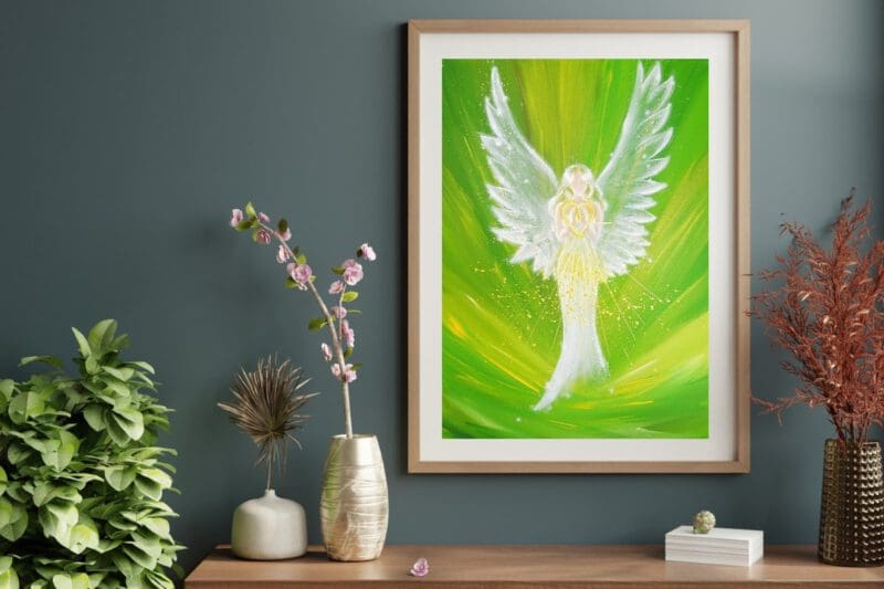 Engel Poster "Die Engelliebe spüren" Stärkendes Engel Bild für Deine innere Kraft – Bild 4
