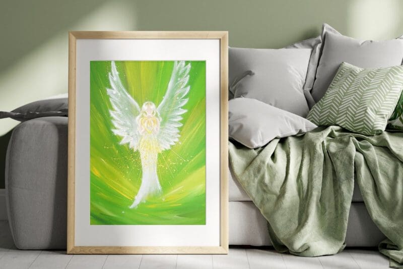 Engel Poster "Die Engelliebe spüren" Stärkendes Engel Bild für Deine innere Kraft – Bild 5