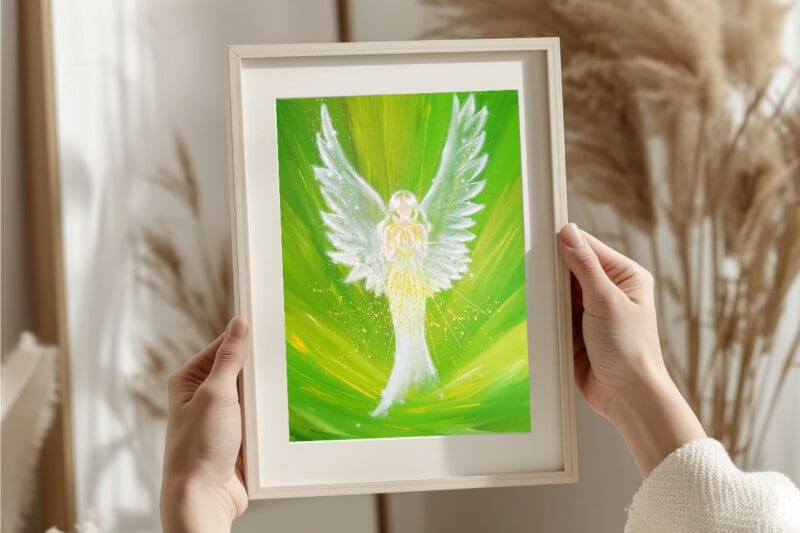 Engel Poster "Die Engelliebe spüren" Stärkendes Engel Bild für Deine innere Kraft – Bild 8
