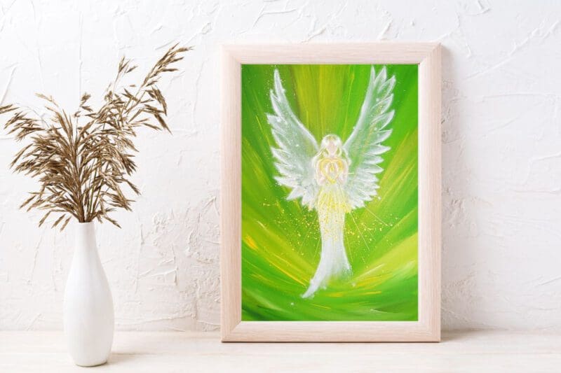 Engel Poster "Die Engelliebe spüren" Stärkendes Engel Bild für Deine innere Kraft – Bild 9