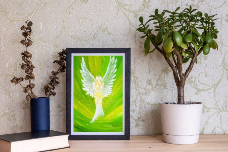 Engel Poster "Die Engelliebe spüren" Stärkendes Engel Bild für Deine innere Kraft – Bild 6