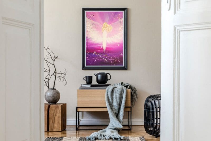 Engel Kunstdruck Poster "Die Liebe in Dir" kraftvolles Engelbild für Deine Wände – Bild 3