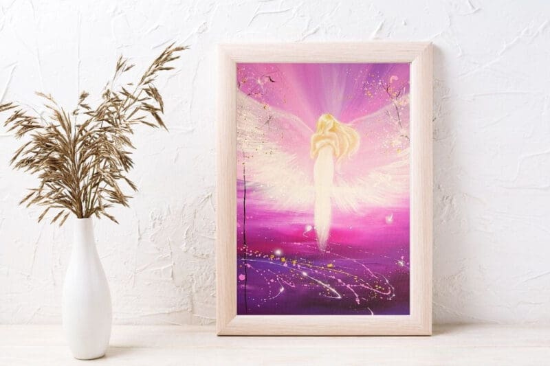 Engel Kunstdruck Poster "Die Liebe in Dir" kraftvolles Engelbild für Deine Wände – Bild 6