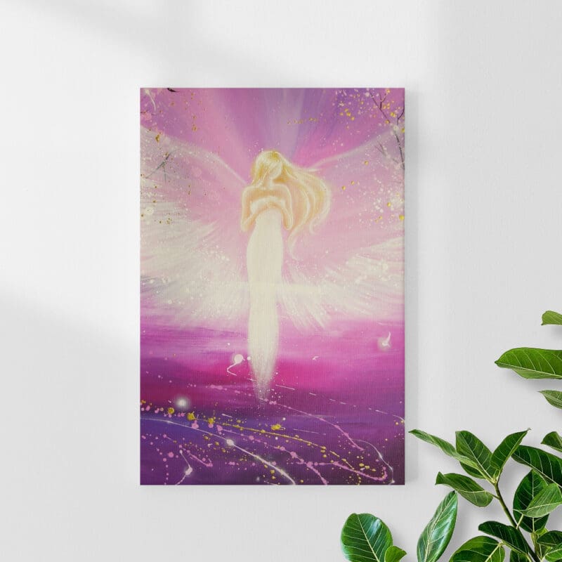 Engel Leinwanddruck "Die Liebe in Dir" Zartes Engel Wandbild