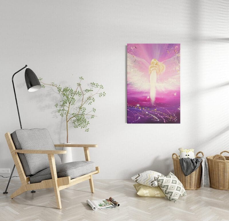Engel Leinwanddruck "Die Liebe in Dir" Zartes Engel Wandbild – Bild 6
