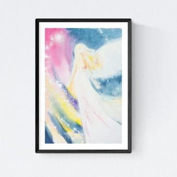Engelbild Kunstfoto: "Ein großer Traum" Hochglanz Foto 20x30cm