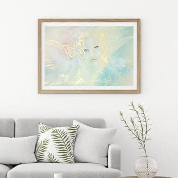 Engelbild Poster: "Engel" Schutzengelbild in 40x60cm