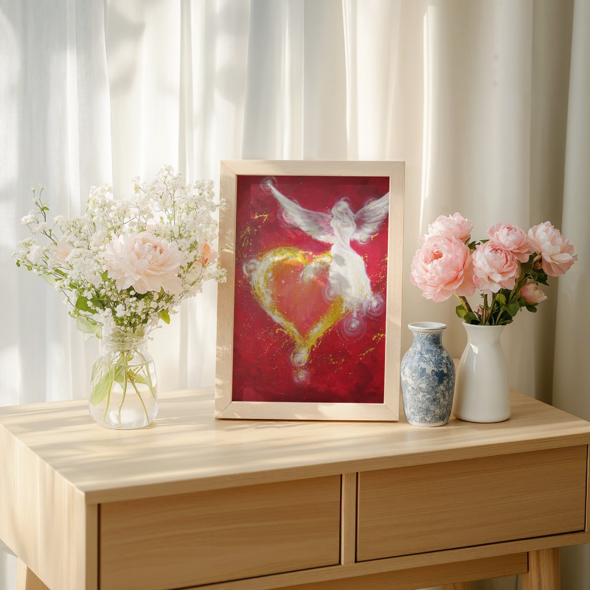 Engelbild "Engelsherz" – ein Poster voller Liebe & Licht – Bild 5