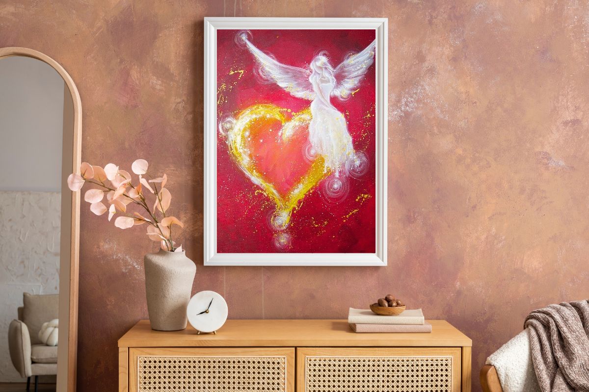Engelbild "Engelsherz" – ein Poster voller Liebe & Licht – Bild 6