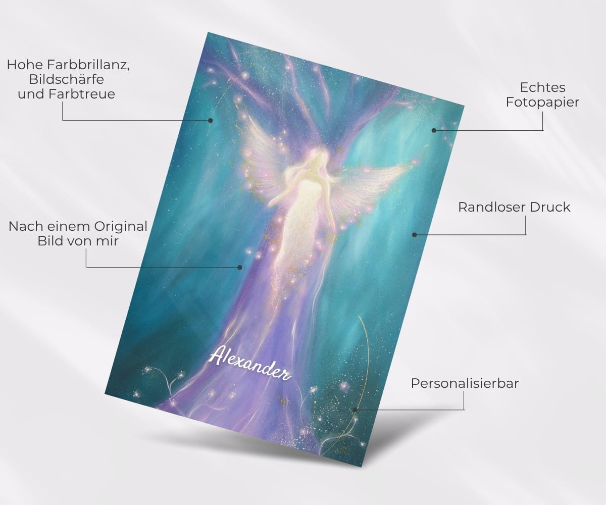 Schutzengel Poster "Es ist in Dir" Ein Schutzengelbild voller Licht – Bild 2
