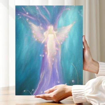 Engel Leinwanddruck "Es ist in Dir" Ein Schutzengelbild voller Licht, Ruhe und Vertrauen