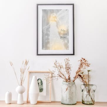 „Folge deinem Traum“ – Lichtvolles Schutzengelbild mit inspirierender Botschaft