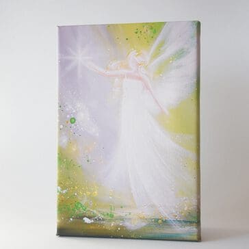 Engel Leinwanddruck "Folge Deinem Traum" Engelbild mit Stern