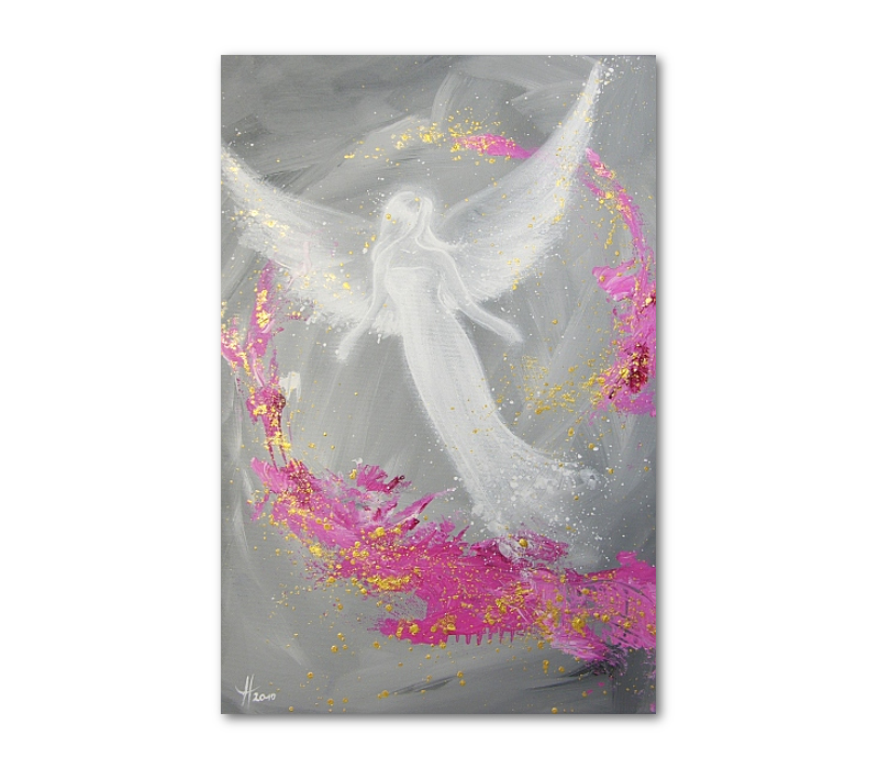 Engelbild Poster &quot;Glück&quot; Schutzengel Bild 40x60cm henriettesart.de