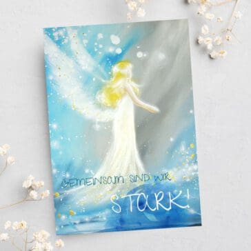 Engelkarte Engel Postkarte "Gemeinsam sind wir stark!"