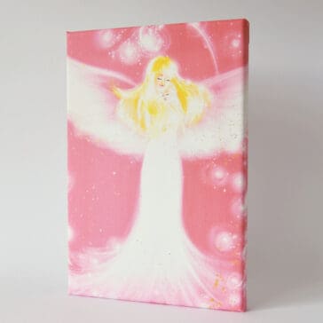 Engel Leinwanddruck "Ich beschütze Dich immer" Schutzengel mit Baby