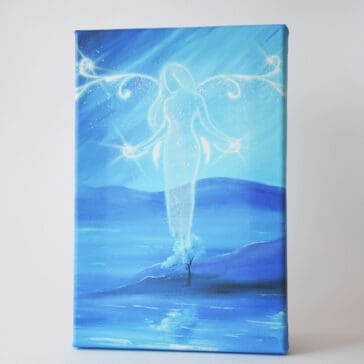 Engel Leinwandbild "Inneres Licht" Druck in 20x30cm