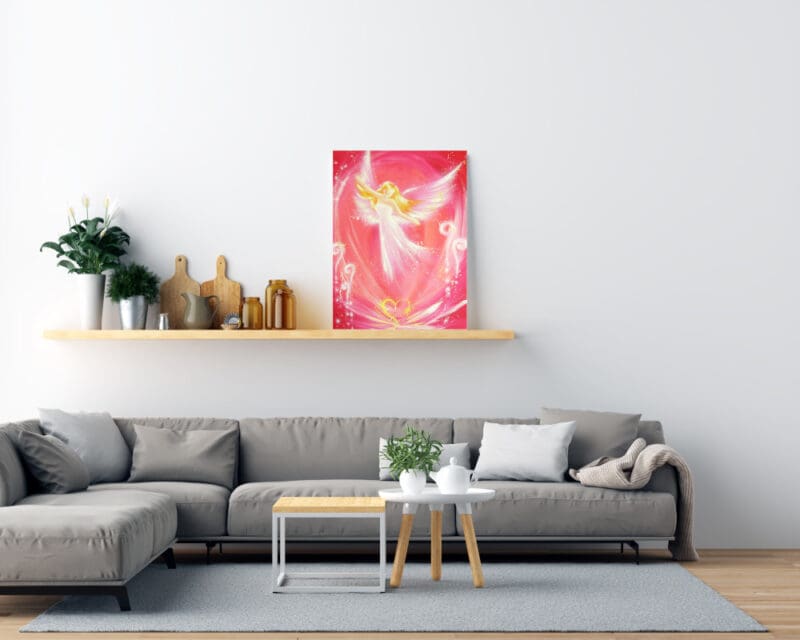 Engel Wandbild "Leichtigkeit" Leinwanddruck mit himmlischer Ausstrahlung – Bild 5