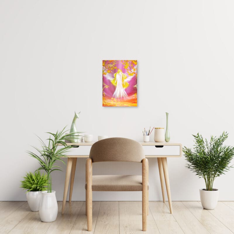 Schutz Engelbild Leinwanddruck "Mit Liebe beschützt" Wandbild – Bild 9