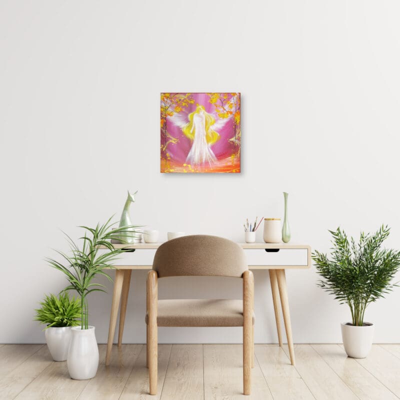 Schutz Engelbild Leinwanddruck "Mit Liebe beschützt" Wandbild – Bild 8