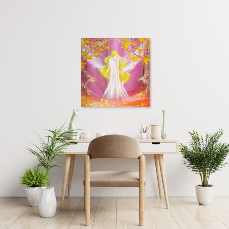 Schutz Engelbild Leinwanddruck "Mit Liebe beschützt" Wandbild – Bild 6