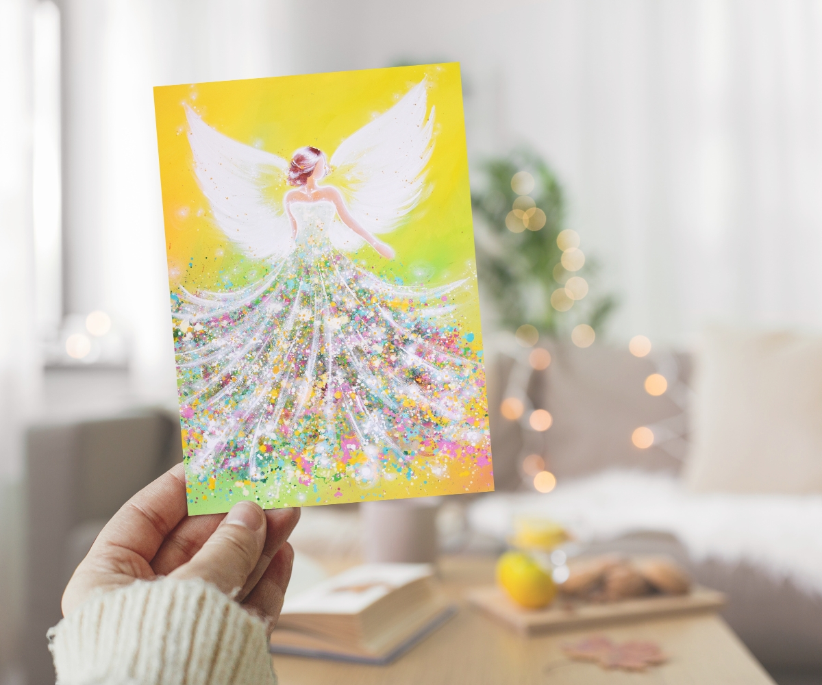 Schutzengelbild "Naturenergie" Engel poster für Lebensfreude & innere Kraft – Bild 3