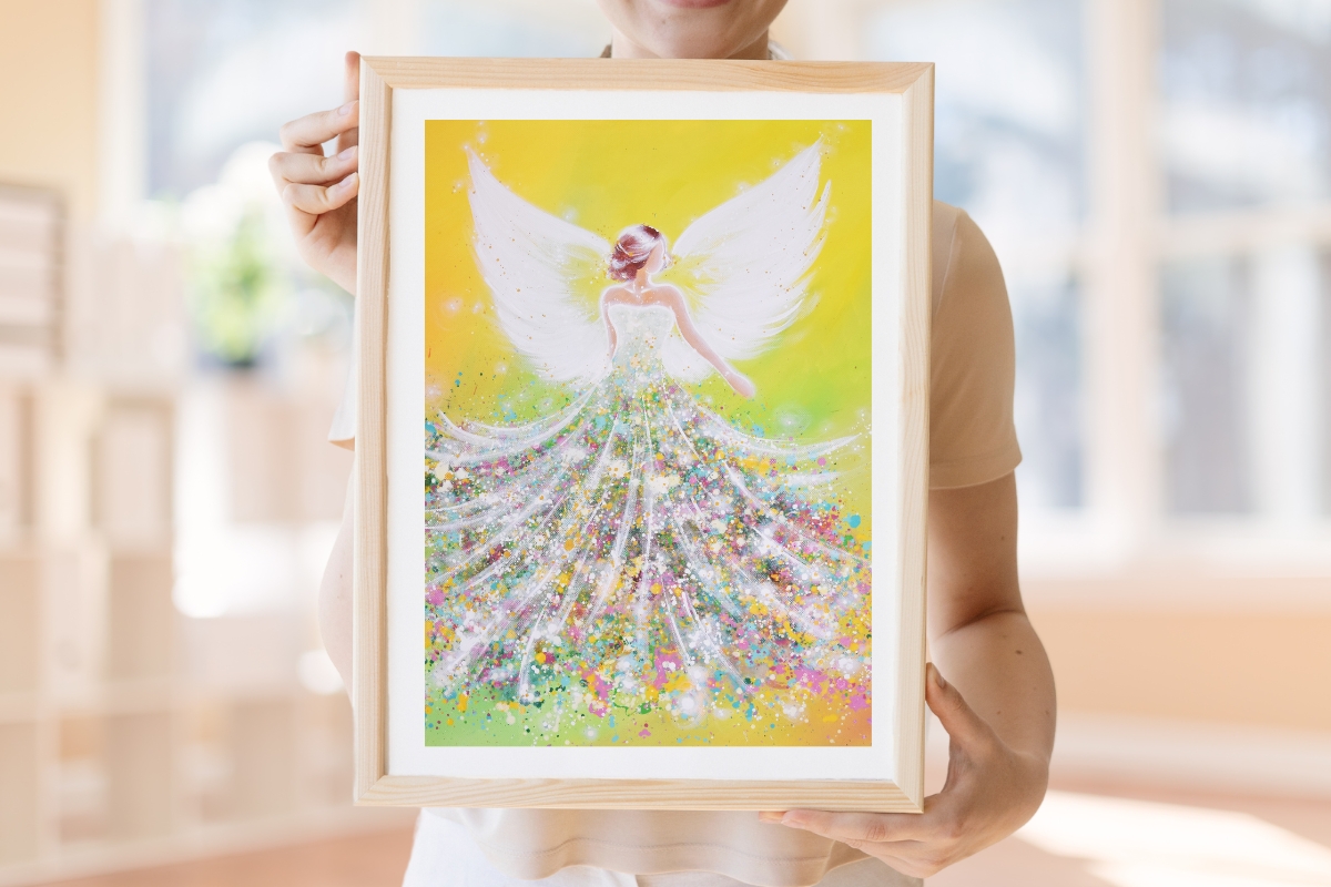 Schutzengelbild "Naturenergie" Engel poster für Lebensfreude & innere Kraft – Bild 10