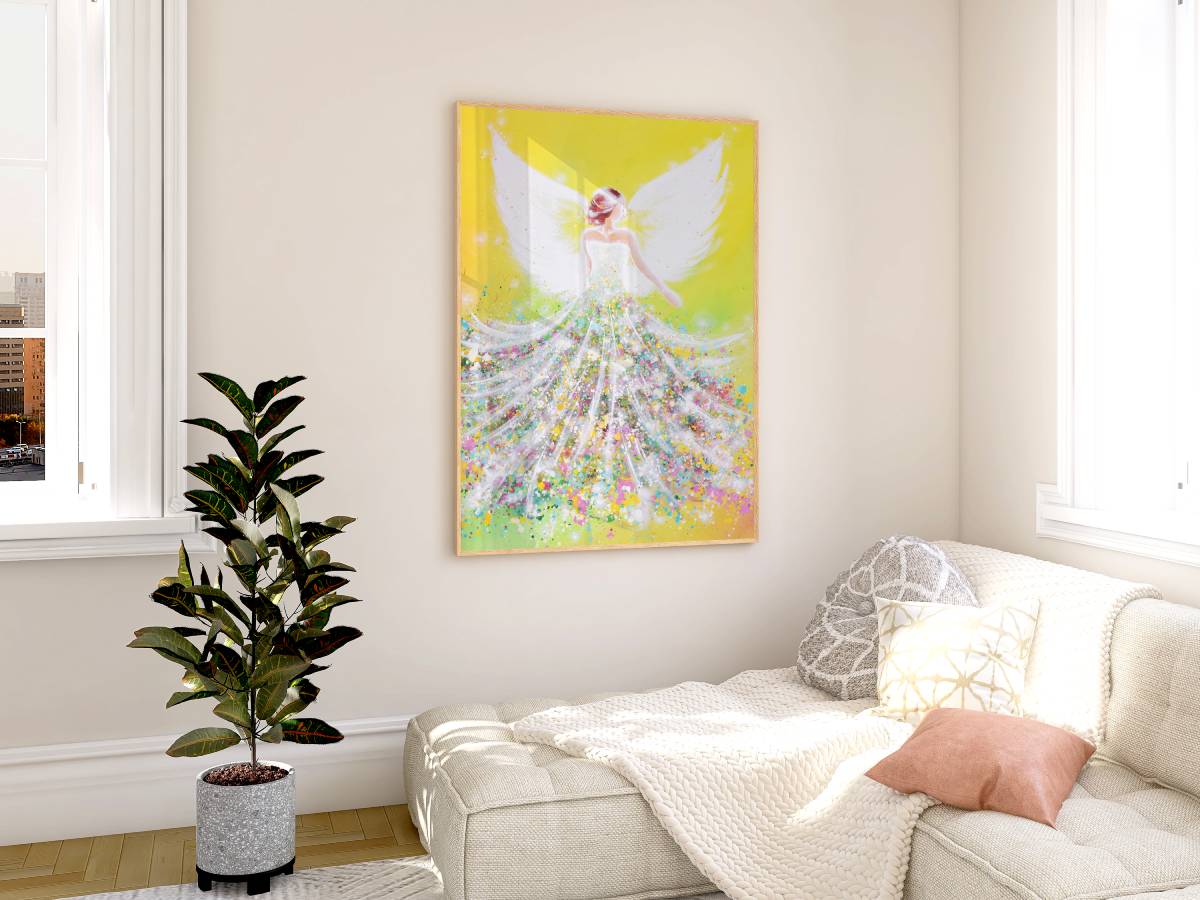 Schutzengelbild "Naturenergie" Engel poster für Lebensfreude & innere Kraft – Bild 5