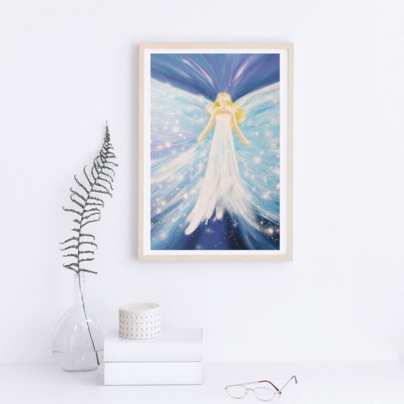 Schutzengel Poster: "Universelle Liebe" modernes Engelbild