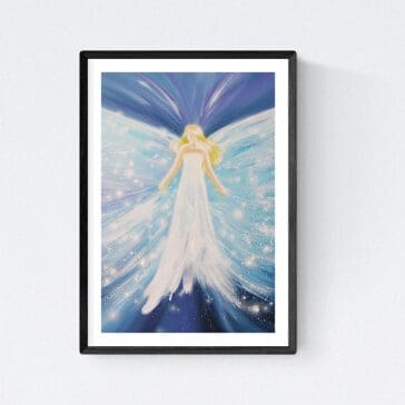 Hochglanz Engel Kunstfoto "Universelle Liebe" 20x30cm - Engelbilder für Rahmen