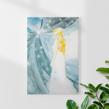 Engelbild Druck "Wunscherfüllung" Engel Bild Wanddekoration