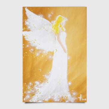 Engelbild Kunstfoto "Magie umgibt uns" Zartes Engel Bild 20x30cm