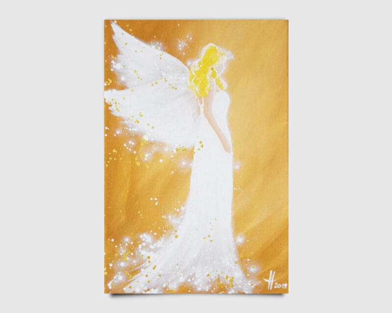 Engelbild Kunstfoto "Magie umgibt uns" Zartes Engel Bild 20x30cm
