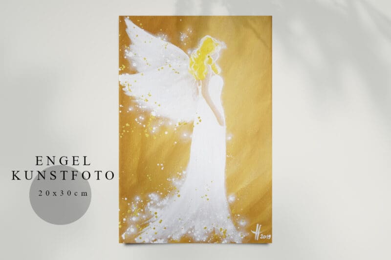 Engelbild Kunstfoto "Magie umgibt uns" Zartes Engel Bild 20x30cm – Bild 4