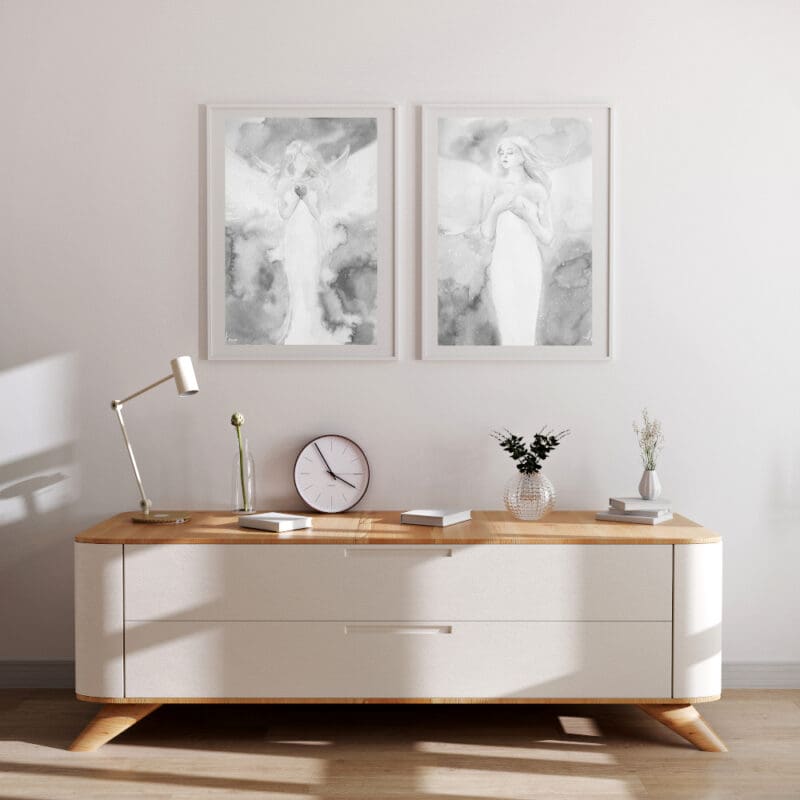 Engel Poster Set, Engelbilder als Wandposter, Design Home Deko – Bild 2