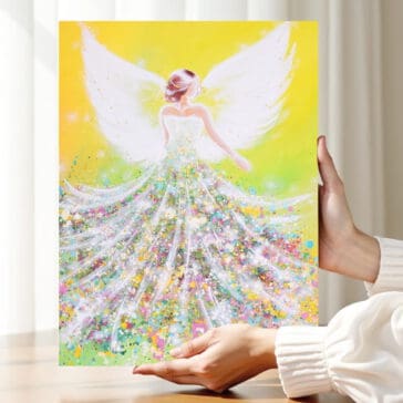 Engelbild "Naturenergie" Schutzengelbild für Lebensfreude & innere Kraft