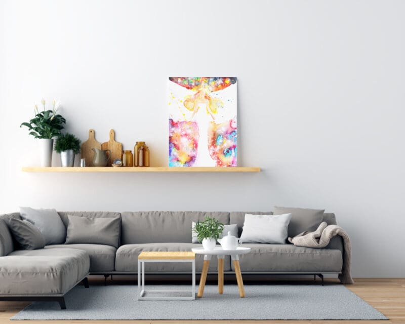 Engelbild Druck "Wahre Kraft" Schutzengelbild in bunten Farben – Bild 5